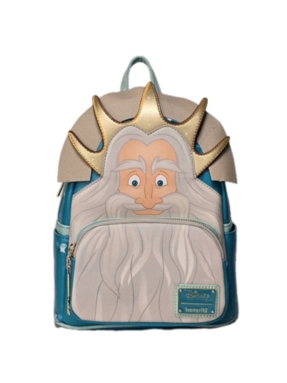 Loungefly Disney Little Mermaid King Triton Cosplay Mini Backpack 2022 Rare NWT